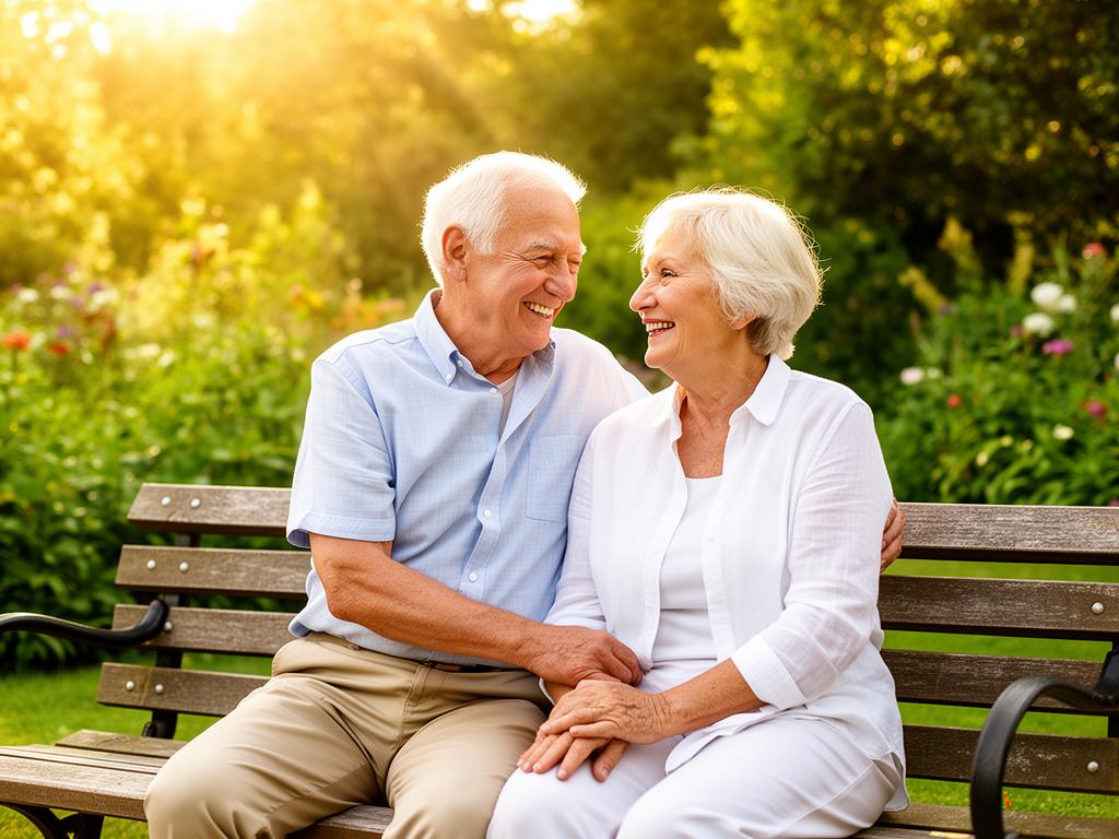 Happy senior couple enjoying time together